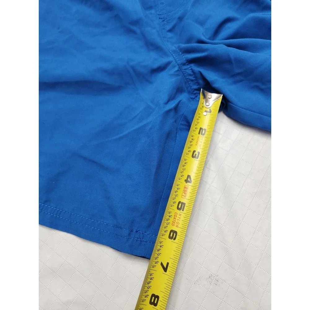 Ocean‎ Pacific Swim Shorts Mens XL Blue Side Stripe Lined Drawstring Trunks